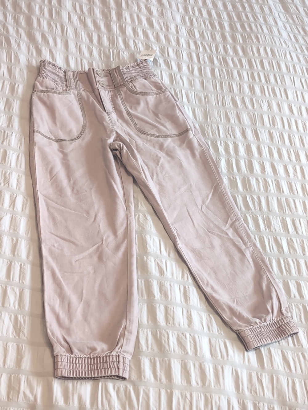 New Girls Pull-on Pant Beige 5/6